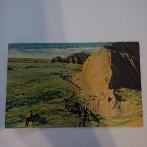 Vintage postcard Eastern Montana Badland