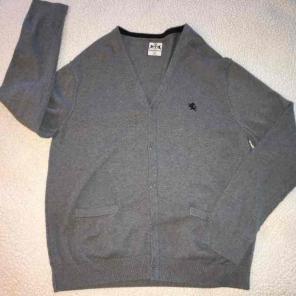 Express Men's XL gray cardigan sweater