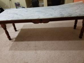 Marble coffee table