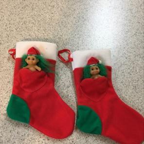 Vintage Russ Troll Chrismas Stockings
