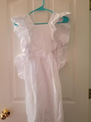 White costume apron