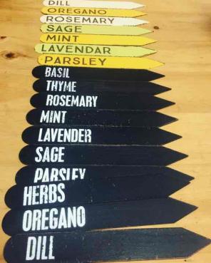 Metal plants markers