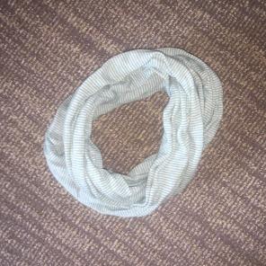 Grey and Blue Infinity Scarf