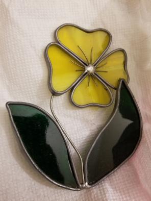 Stained glass window ornaments