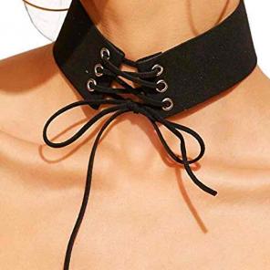 New in Box! Lace Up Choker Necklace