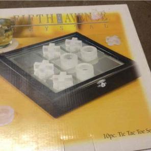 Crystal Glass Tic Tac Toe