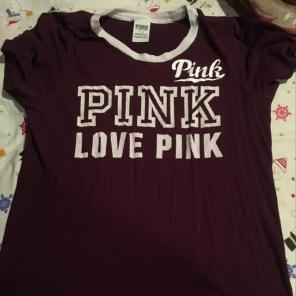 PINK Burgundy shirt