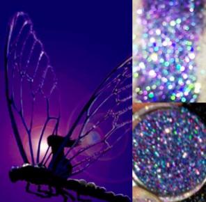 ' DRAGONFLY '. LOOSE GLITTER