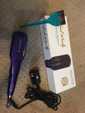 Flat Iron Straightening Brush