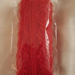 Nwt red lace trim