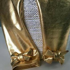 Baby Girl Gold Leggings