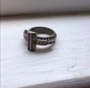 Antique Stainless Steel Ring