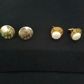 Ladies vintage cuff links