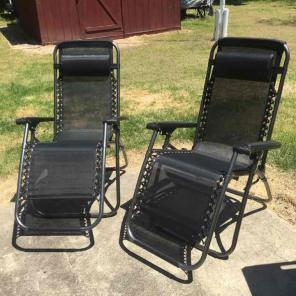 Zero Gravity Chairs Black & Gray - New!
