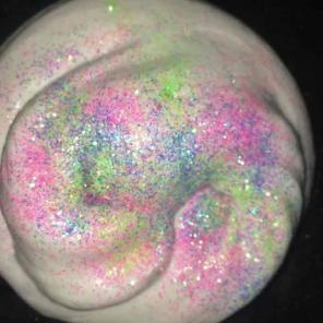 Fluffy Glitter slime !!