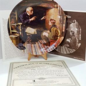 Norman Rockwell Collector Plate The Vet