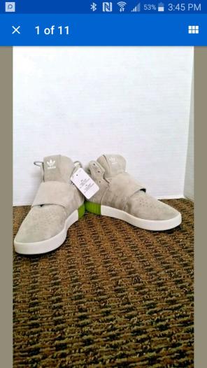 Boys Adidas Tubular Invader 7M Sesame