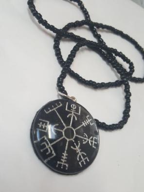 Viking compass and OM pendant