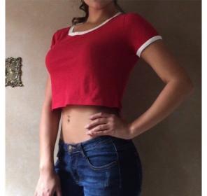 Forever 21 Red Crop Top