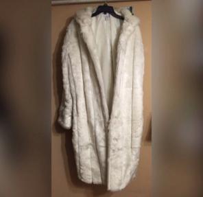 White Faux Fur Coat