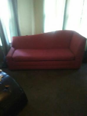 All red bed-in couch