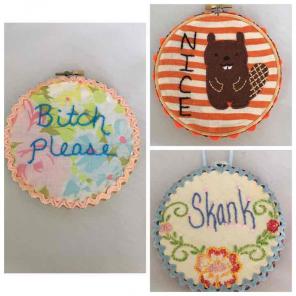 Funny 5" Adult Humor Handmade Wall Decor
