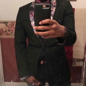 Floral Print Suit Jacket