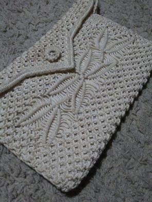 Antique/Vintage Crochet Macrame Clutch