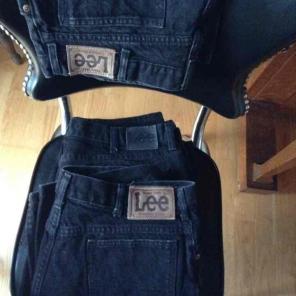 3 pairs of Men's Lee Black Jeans 36x30