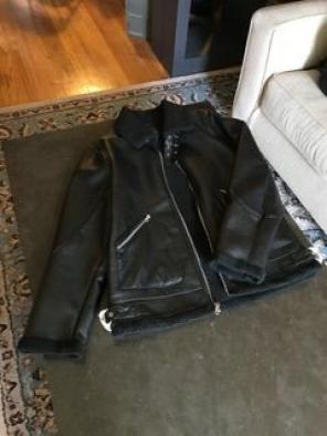 Black motorcycle jacket