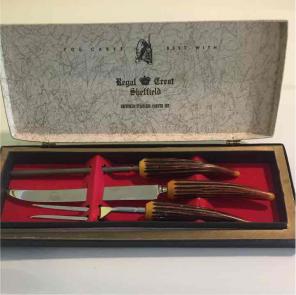 Regal crest Carving Set Sheffield