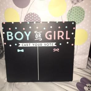 Boy Or Girl Chalkboard