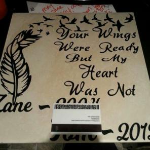 Personalized 12 X 12 tile and can't fix