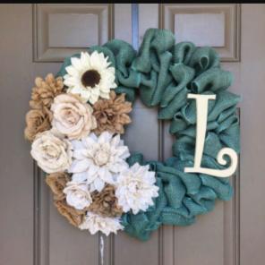 Burlap wreaths