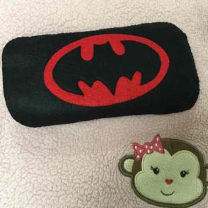 Handmade felt fabric batman PSP case