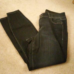 Lane Bryant dark skinny jeans 16 long XL