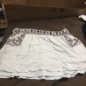 Embroidered Skirt w/ Pockets