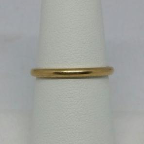 14k Yellow Gold Wedding Band Size 7