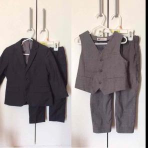 H&M 3t suits bundle EUC FREE SHIPPING