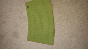 Green wrap skirt