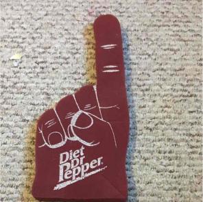 Diet Dr. Pepper #1 fan foam finger