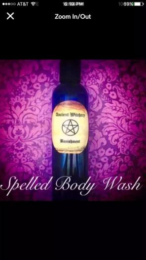 Negativity Banishing Spelled Body Wash