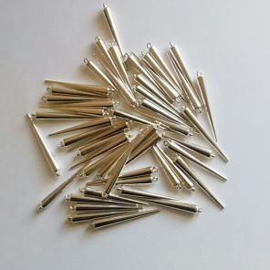 Acrylic Spike Beads 50pcs - 53mm Silver