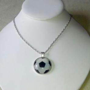 Free Shipping Soccer ball necklace nice!