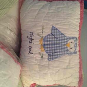 Pottery Barn Baby crib bedding set