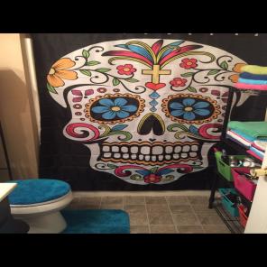 Sugar Skull Shower Curtain