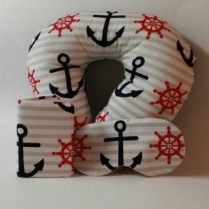 Blue Anchor Pillow Set