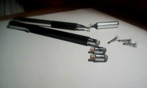 Two styluses with extra parts
