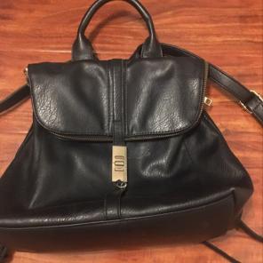 cute black backpack purse