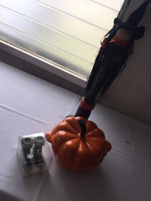 Iron Pumpkin And Boots And Wood Witch
